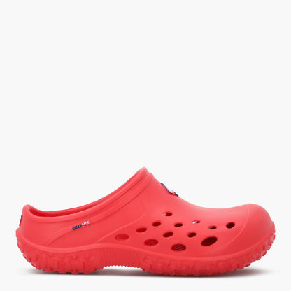 Muckster Lite Liberty Men's Clog MMLCMU60 red clog shoe on a white background