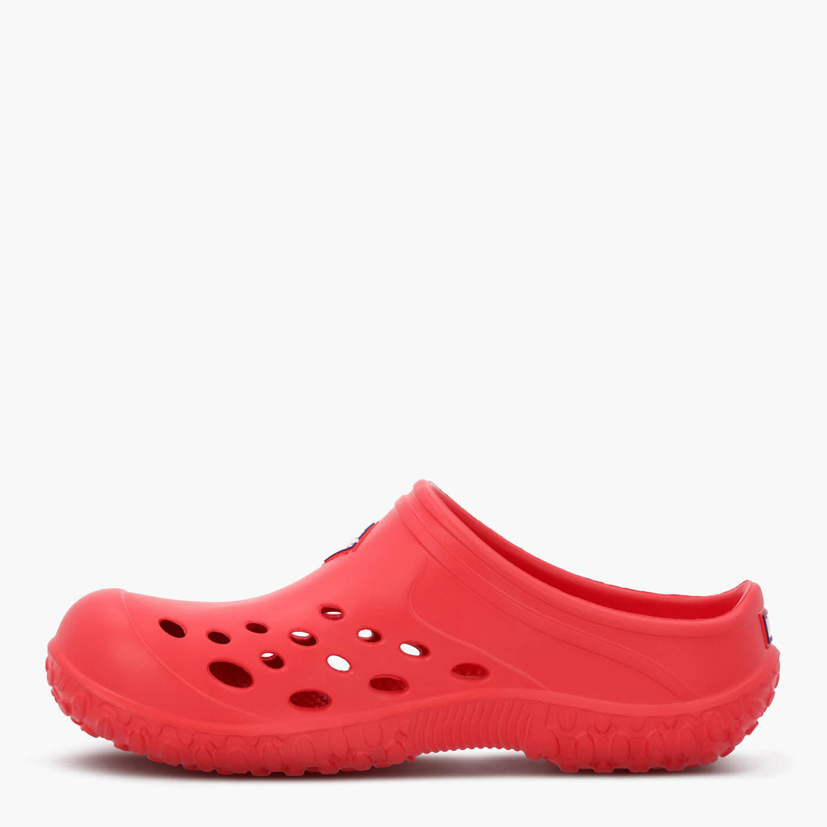 Muckster Lite Liberty Men's Clog MMLCMU60 red clog shoe on a white background
