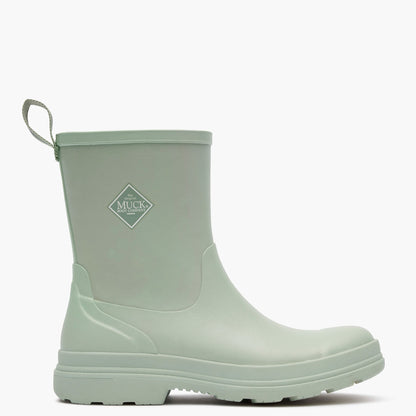 Rainscape Women's Short Rain Boot MRS08W31 Light green rain boot on a white background