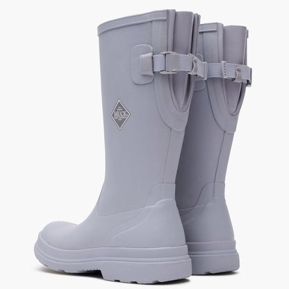 Muck Boot Rainscape Women's Tall Adjustable Rain Boot Periwinkle Back Pair
