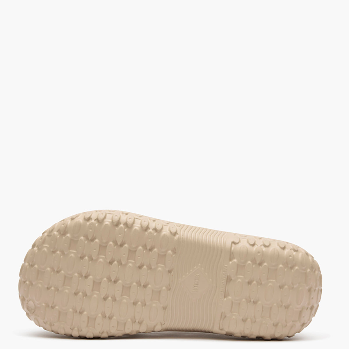 Beige sandal sole on a white background